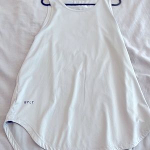 BYLT Premium Basics Performance Grey Drop-Cut Tank